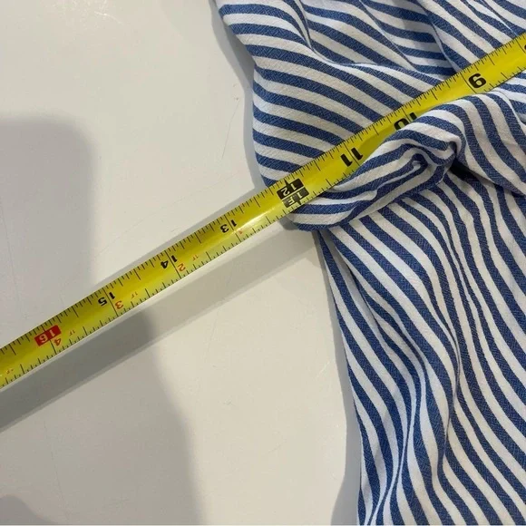 Lulu’s Teague Blue And White Striped Tie Front Dress - Picture 16 of 17